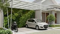8 Desain Carport Rumah Minimalis untuk 1 Mobil 1 Motor di Lahan 3x5 Meter