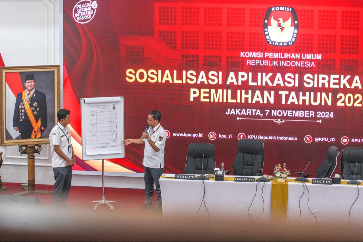 KPU sosialisasi apikasi Sirekap Mobile untuk Pilkada 2024