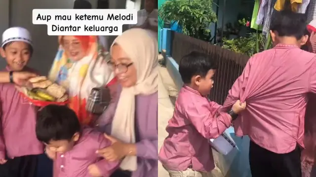Bak Lamaran, Satu Keluarga Antar Bocah Laki-Laki Temui Sang Pujaan Hati, Netizen: Kawal Sampai Dewasa