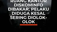 Ruang rapat di lantai tiga Kantor Diskominfo Kutai Kartanegara, Kalimantan Timur, terbakar. Seorang pegawai honorer diamankan karena diduga menjadi pelaku. Polisi masih menyelidiki motif pembakaran yang diduga dipicu rasa kesal karena kerap menjadi bahan olokan rekan kerja.