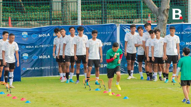 Latihan Timnas Indonesia U-20 untuk Persiapan Kualifikasi Piala Asia U-20 2023