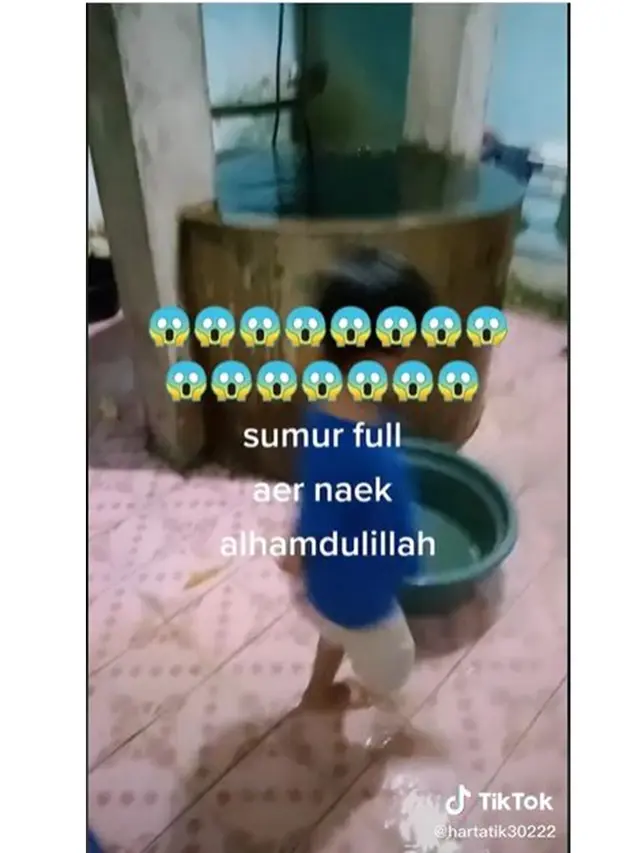 Air Sumur di Dalam Rumah Ini Mendadak Naik Hingga Penuh, Bikin Warganet Takjub