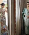 Di acara sangjit, Chen Giovani terlihat menawan dalam balutan cheongsam bernuansa hijau satin [@chengiovanis]
