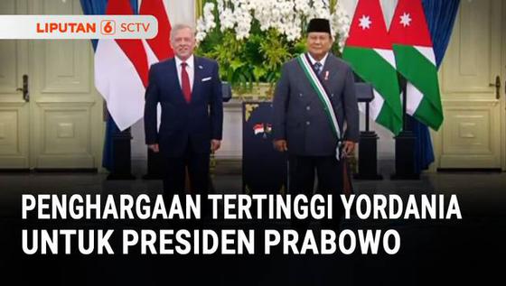 Presiden Prabowo Terima Penghargaan "The Bejewelled Grand Cordon of Al Nahda"