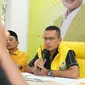 Ketua DPD Partai Golkar Sumut, Musa Rajekshah atau akrab disapa Ijeck, saat melakukan konferensi pers di Kota Medan, Senin (25/3/2024)