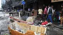 Imbasnya, sejumlah wilayah Filipina terutama kota Manila mengalami banjir. (TED ALJIBE/AFP)