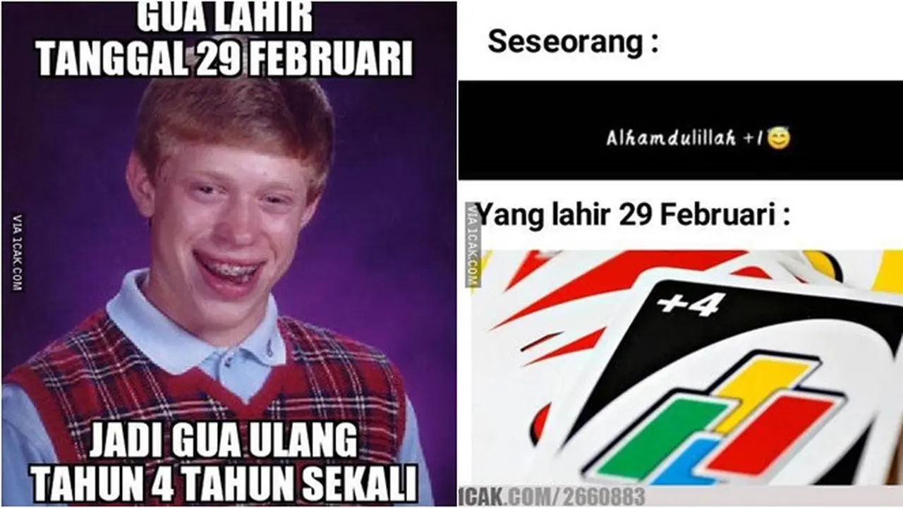 7 Meme Orang Lahir pada Tahun Kabisat Ini Kocak