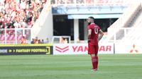 Pemain Timnas Indonesia, Jordi Amat saat menghadapi Vietnam dalam laga leg pertama babak semifinal Piala AFF 2022 di Stadion Utama Gelora Bung Karno (SUGBK), Jumat (6/1/2023) sore WIB. (Bola.com/Abdul Aziz)