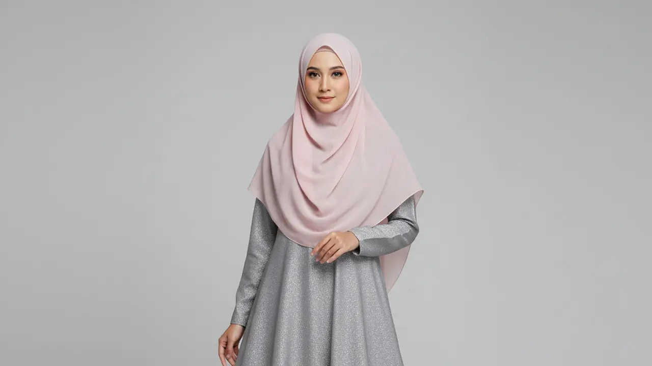 Gamis Syari Bahan Shimmer