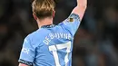 Bersama The Citizens, gelandang berusia 33 ini meraih sukses besar dengan memenangi 16 trofi, termasuk enam kali juara Premier League dan sekali Liga Champions. (Paul ELLIS/AFP)