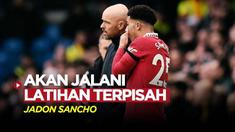 Berita Video, Manchester United mengeluarkan rilis pada Kamis (14/9/2023) jika Jadon Sancho akan melakukan latihan terpisah