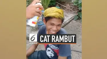 Seorang pria asal Filipina menggunakan cat semprot pilox untuk mewarnai rambutnya. Hal ini ia lakukan agar dirinya tampil berbeda saat balapan sepeda motor.