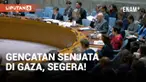 Dewan Keamanan PBB pada hari Senin menyetujui resolusi pertama yang mendukung rencana gencatan senjata untuk mengakhiri perang delapan bulan antara Israel dan Hamas di Gaza. Dari 15 anggota dewan, 14 setuju sementara Rusia abstain.