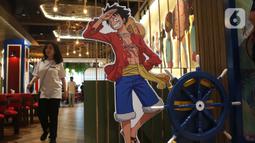 One Piece Cafe memiliki karakter atmosfer menggambarkan karakter anime One Piece. (Liputan6.com/Angga Yuniar)