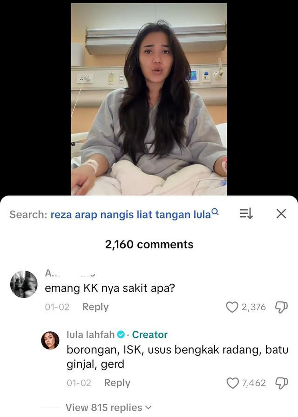 Lula Lahfah Sempat Dirawat di RS saat Pergantian Tahun, Sebut karena Batu Ginjal hingga GERD