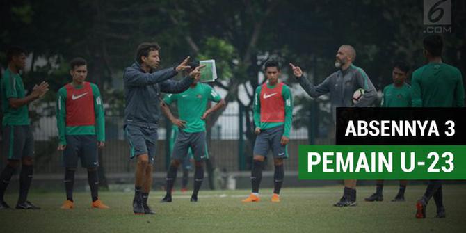 VIDEO: Tiga Pemain Timnas Indonesia U-23 Absen di Latihan Jelang Laga Uji Coba Kontra Singapura