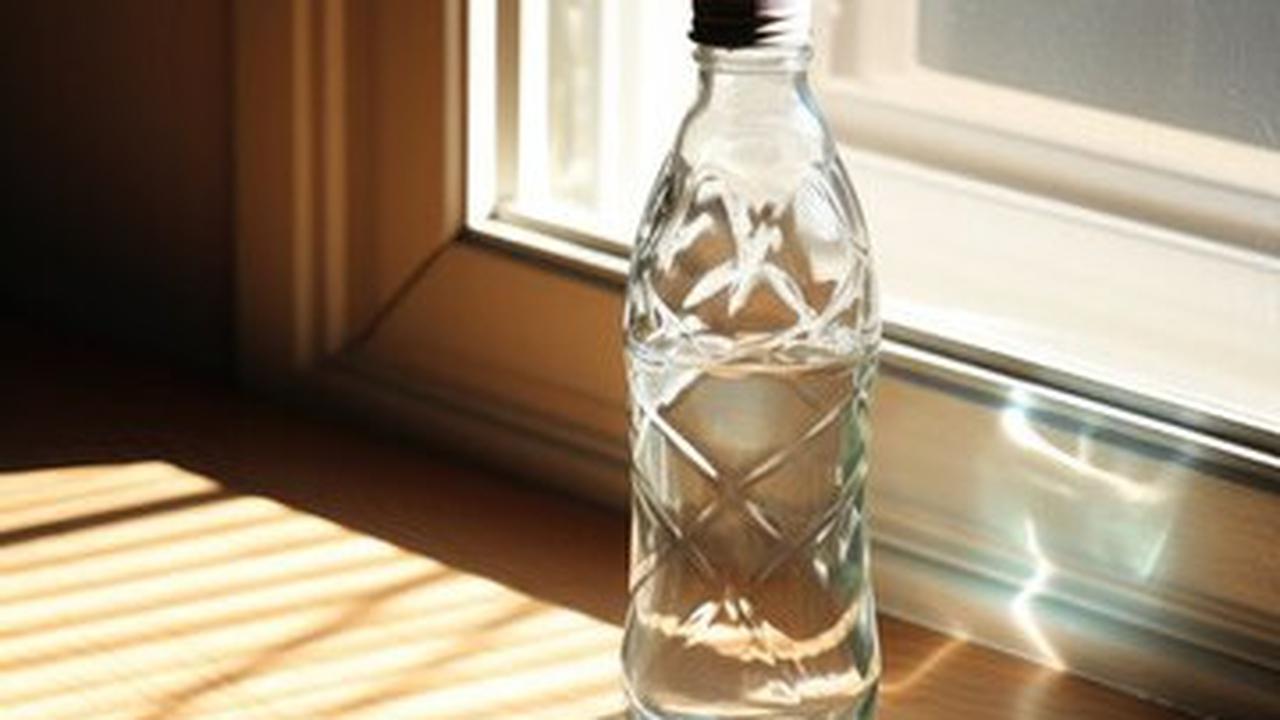 air dalam kemasan botol terkena sinar matahari