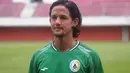 Irfan Bachdim saat perkenalan sebagai pemain baru PSS Sleman. (Bola.com/Vincentius Atmaja)