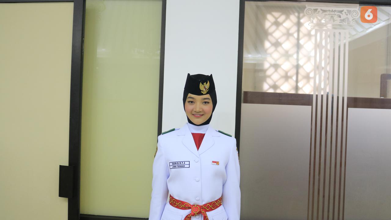 Paskibraka, Paskibraka 2019, Paskibraka Nasional 2019, Pembawa Baki 2019, Pembawa Baki Paskibraka Nasional 2019, Salma El Mutafaqqiha Putri Achzaabi