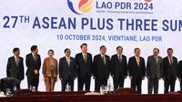 KTT ASEAN Plus Three, pertemuan ASEAN dengan China, Jepang dan Korea pada Kamis (10/10/2024) di Vientiane, Laos. (Dok. Setwapres RI)