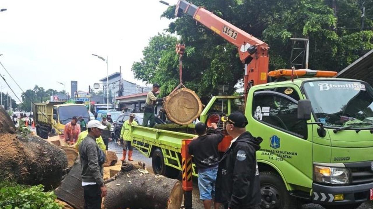 Pemkot Jaksel Beri Santunan Rp50 Juta untuk Korban Pohon Tumbang di Lenteng Agung