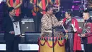 Liga Dangdut Indonesia resmi diluncurkan dalam Konser Raya 23 Tahun Indosiar Luar Biasa, di Jakarta Convention Center, Senayan, Jakarta Kamis (11/1/2018) malam. (Bambang E Ros/Bintang.com)