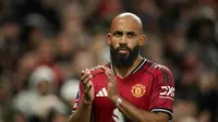 Bryan Mbeumo usai laga Manchester United vs Chelsea pekan kelima Premier League 2025/2026 di Old Trafford, Sabtu (20/09/2025). (AP Photo/Dave Thompnson)