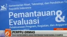 Sebanyak 128 rektor universitas negeri dan 14 universitas swasta hadir dalam rapat evaluasi bersama Menristekdikti.
