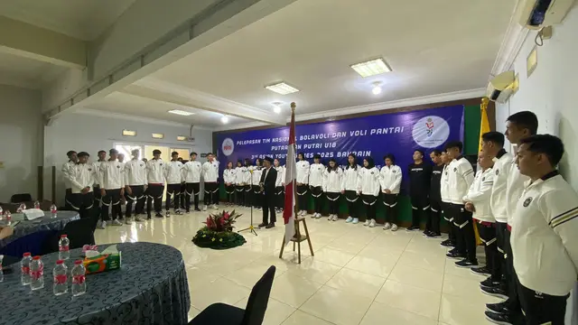 PBVSI resmi melepas Timnas Voli Indonesia  U-18