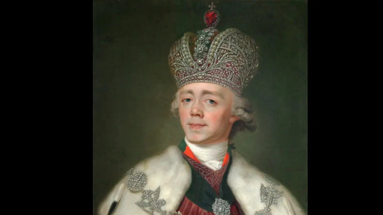 Tsar Paul I dari Rusia. Lukisan oleh Vladimir Borovikovsky (1800).