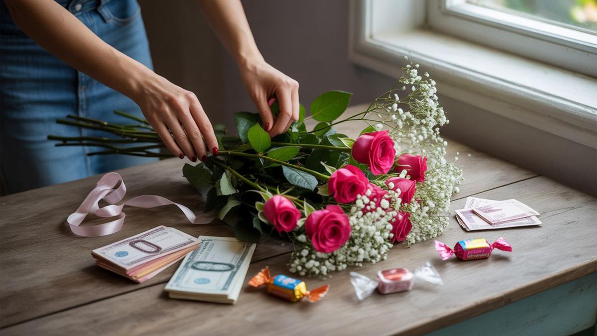 Cara Membuat Buket Bunga, Uang, dan Snack yang Cantik untuk Pemula