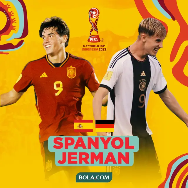 Perempat Final Piala Dunia U-17 - Spanyol Vs Jerman_Duel Pemain