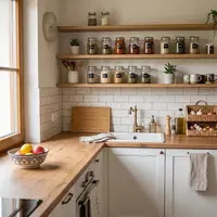 Ide Dekorasi Dapur Kecil (AI Generated)