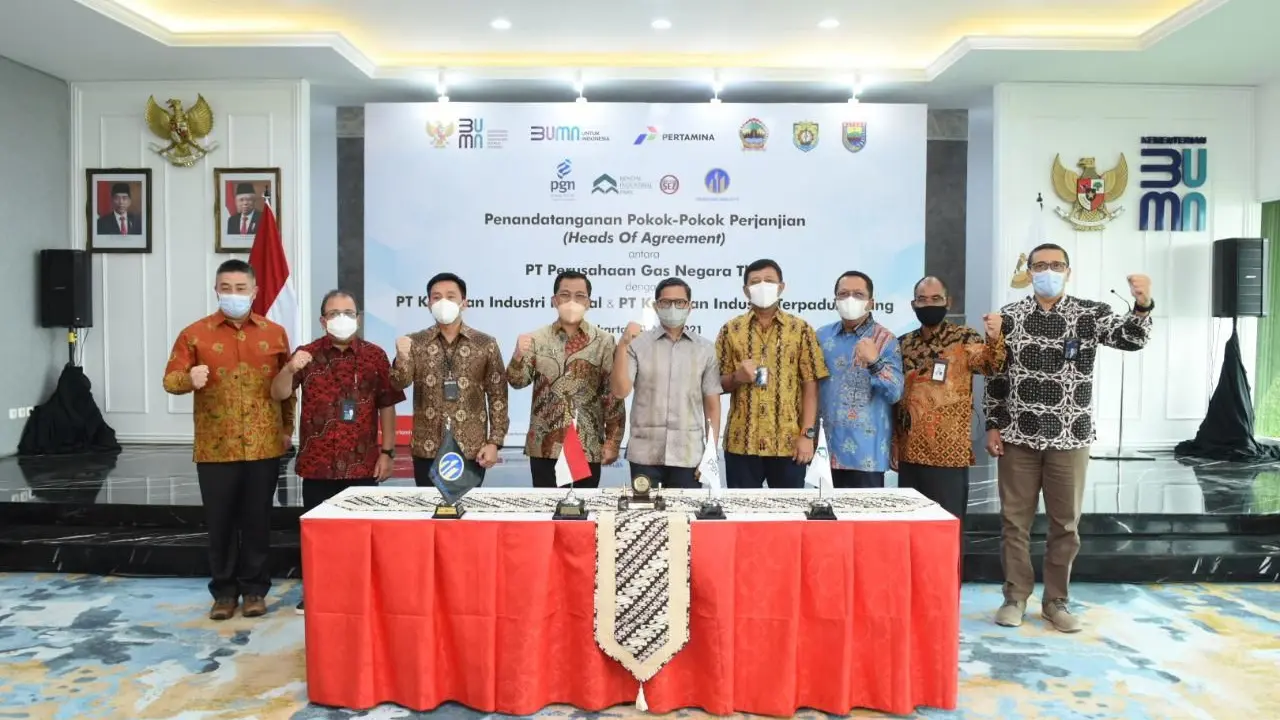 PGN sebagai Subholding Gas Pertamina akan menyediakan infrastruktur dan pasokan gas bumi ke Kawasan Industri Kendal (KIK) dan Kawasan Industri Terpadu Batang (KITB) Jawa Tengah. (Dok PGN)