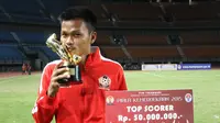 Striker Persita Tangerang, Sirvi Arfani. (Bola.com/Gatot Susetyo)