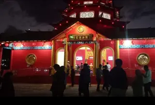 Masjid Muhammad Cheng Ho yang berada di kawasan Golden Front, Bengkong, Batam, Provinsi Kepulauan Riau (Ajang Nurdin/Liputan6.com)