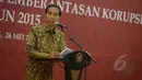 Presiden Joko Widodo saat membuka peluncuran Inpres tentang Aksi Pencegahan dan Pemberantasan Korupsi di Kantor Kementerian PPN/Bappenas, Jakarta, Selasa (26/5/2015). Inpres dimaksud adalah Inpres Nomor 7 Tahun 2015. (Liputan6.com/Faizal Fanani)