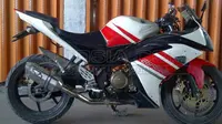 Modifikasi Yamaha Vixion Bernuansa Sport Bike