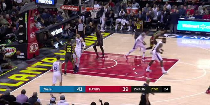 VIDEO : Cuplikan Pertandingan NBA, Sixers 121 vs Hawks 113