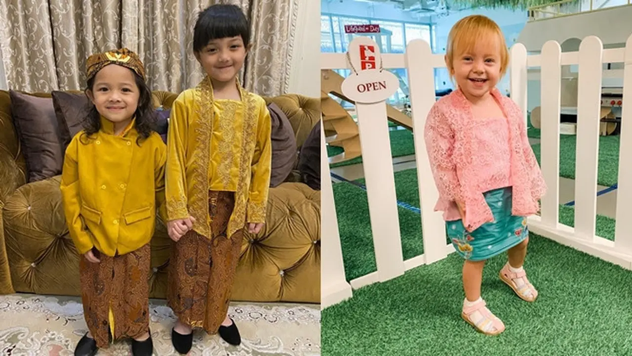 Potret 6 Anak Selebriti saat Pakai Kebaya, Makin Menggemaskan