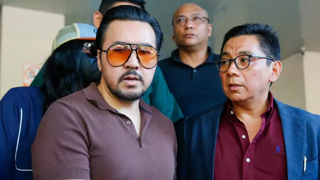 David Bayu saat ditemui di Polda Metro Jaya, Selasa (13/8/2024)