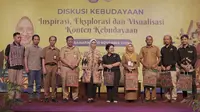 Balai Media Kebudayaan (BMK) Kementerian Pendidikan, Kebudayaan, Riset, dan Teknologi (Kemendikbudristek) kembali menggelar diskusi kebudayaan dengan tema 'Inspirasi, Eksplorasi, dan Visualisasi Konten Kebudayaan'. (Ist)