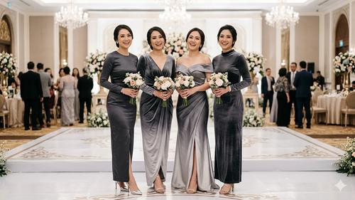 dress gradasi bridesmaid Hollie Maxi Dress | Hawaiian Apparel & Beachwear | Grey Gradasi | One Size