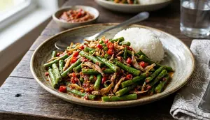 Resep Tumis Kacang Panjang Teri Pedas, Perpaduan Renyah dan Pedas yang Menggugah Selera