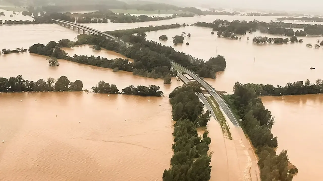 Banjir di Taree awal pekan ini. (PolAir)