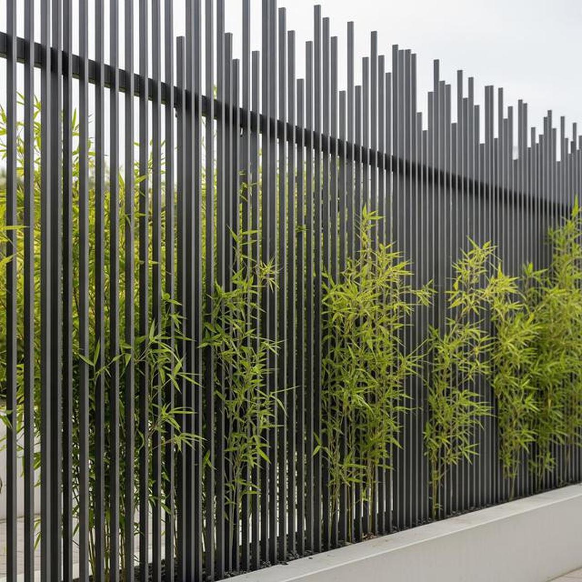 7 Inspirasi Pagar Besi Minimalis 2025, Paduan Estetik Vertical Garden untuk Hunian Modern