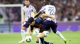 Bertandang ke markas Toulouse, PSG bermain imbang 1-1. (Charly TRIBALLEAU / AFP)
