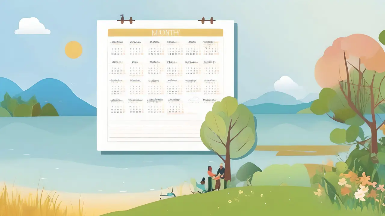 ilustrasi kalender (Foto By AI)