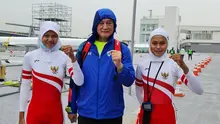Pedayung putri Mutiara Rahma Putri/Melani Putri. (NOC Indonesia)