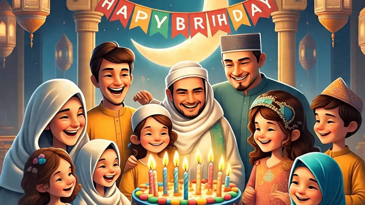 Ilustrasi Ulang Tahun (Created by Meta AI)